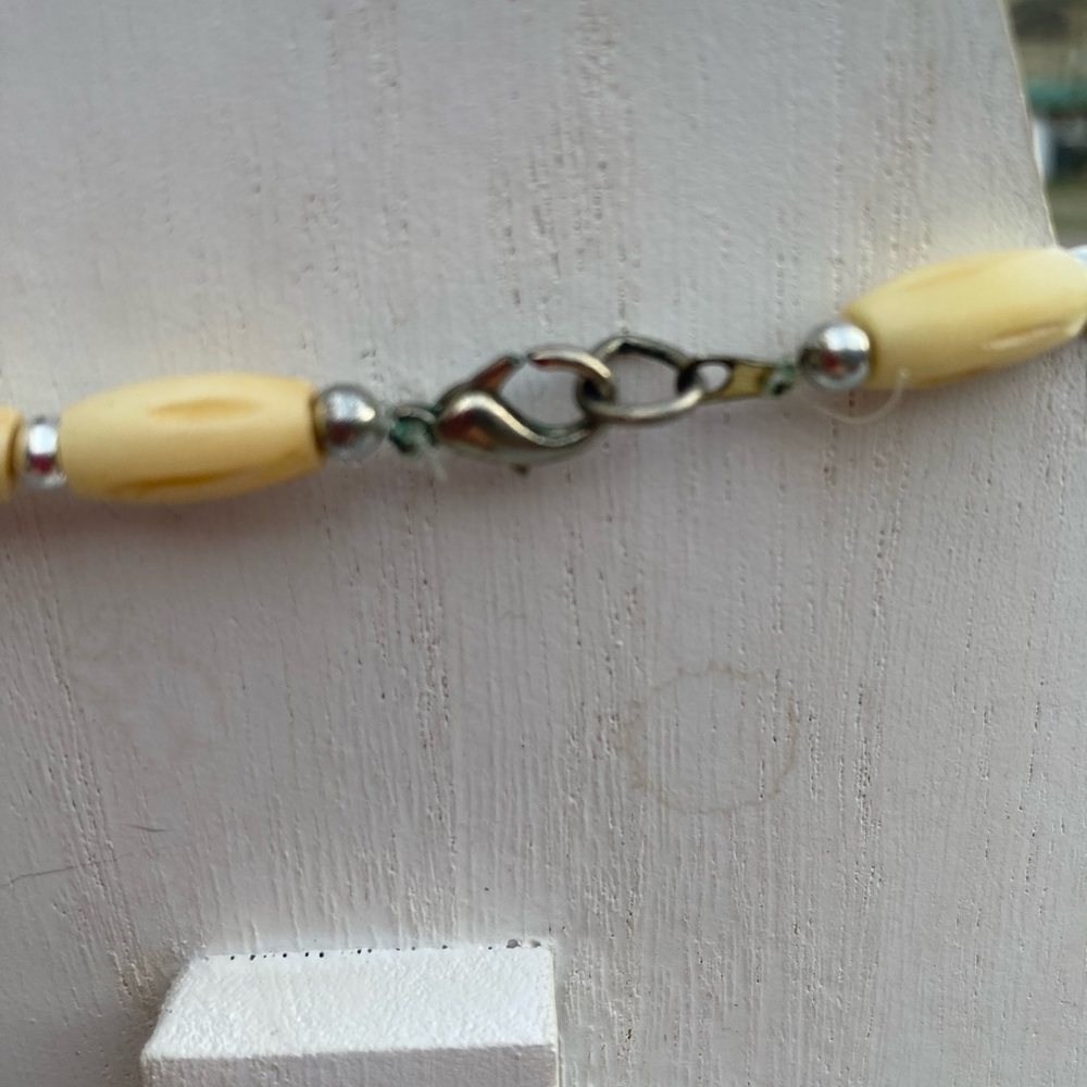 Natural Beaded Necklace with Earthy Tones 21” long - Picture 5 of 9